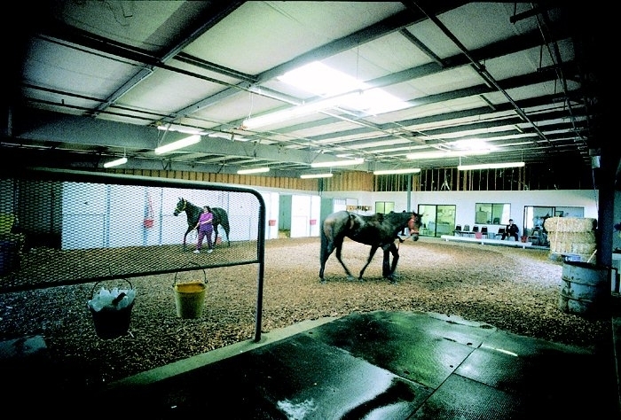 Bay Meadows Barn Interior