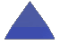 Blue Glass Spinning Pyramid