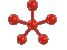 Red Spinning Tinker Toy Star