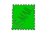 Green Tumbling E-Mail Stamp