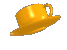 Yellow Tumbling Cup & Saucer