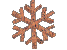 Pink Marble Tumbling Snowflake