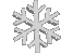 White Tumbling Snowflake