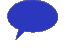 Blue Spinning Speech Balloon