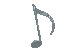 Techno-Borg Tumbling Musical Note