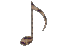 Striped Spinning Musical Note