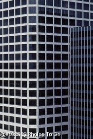 Windows of office building