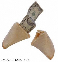 Broken fortune cookie