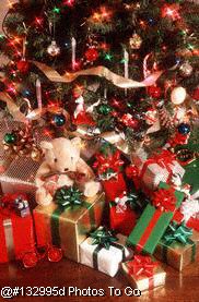 Christmas tree and gifts