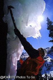Ice climbing at Rocky Mountain NP, CO