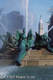 Swann Fountain & City Hall, Philadelphia
