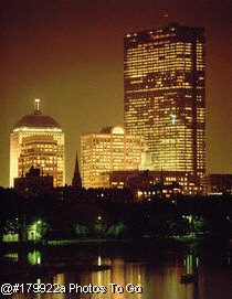 Night shot, Public Garden lagoon, Boston