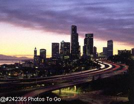 Seattle at sunset