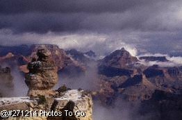 Grand Canyon National Park after snowstorm