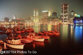 Inner Harbor at dusk, Baltimore, MD Inner Harbor at dusk, Baltimore, MD