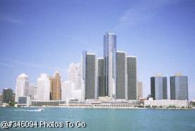 Detroit skyline, MI