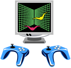 Video game controllers and screen