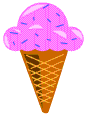 Pink ice cream