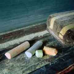 Colored Chalk with Eraser